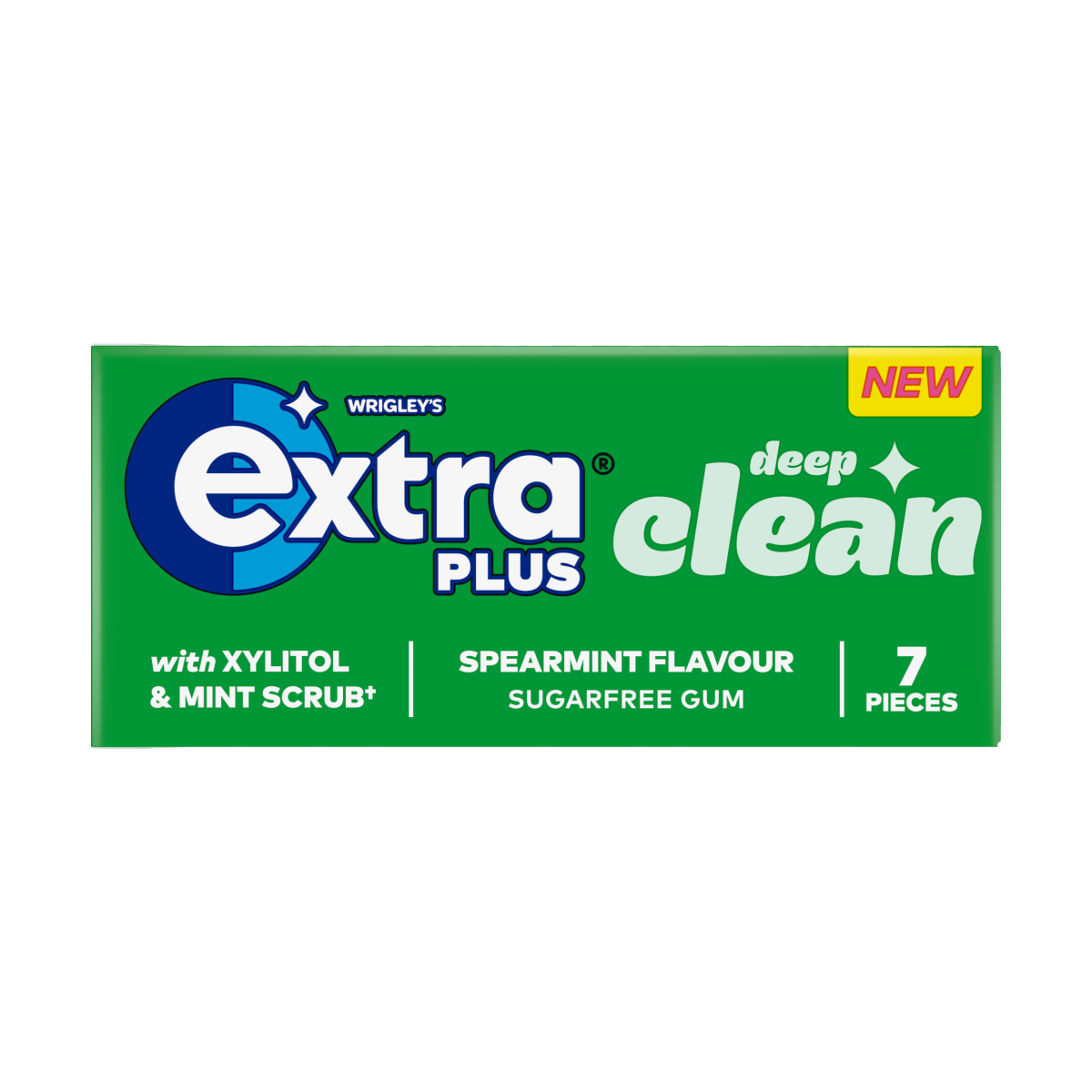 Extra Plus Deep Clean Sugarfree Chewing Gum 7 Pieces