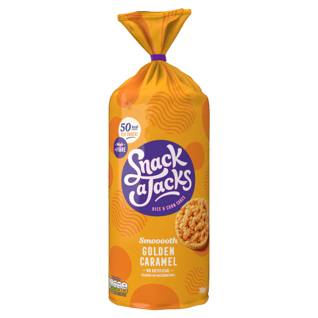 Snack a Jacks Jumbo Caramel Sharing Rice Cake Crisps 159g