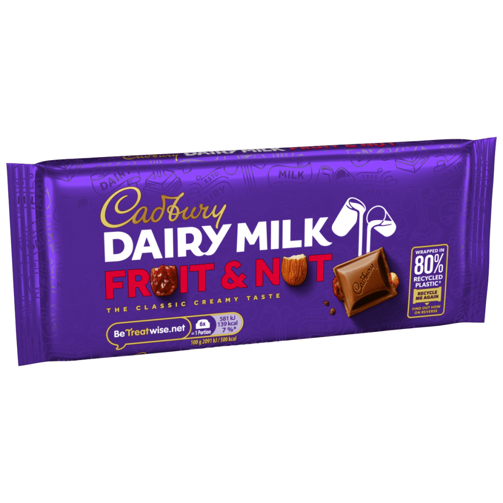 Cadbury Dairy Milk Fruit and Nut Chocolate Bar 110 g