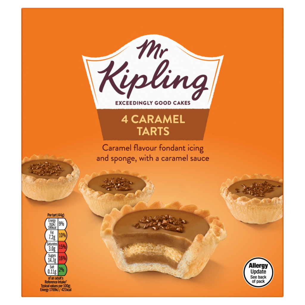 Mr Kipling 4 Caramel Tarts