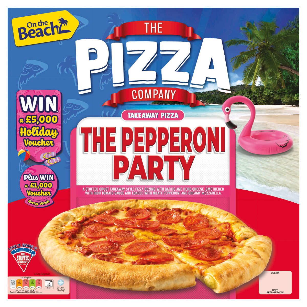 The Pizza Company Takeaway Pizza the Pepperoni Party 620g
