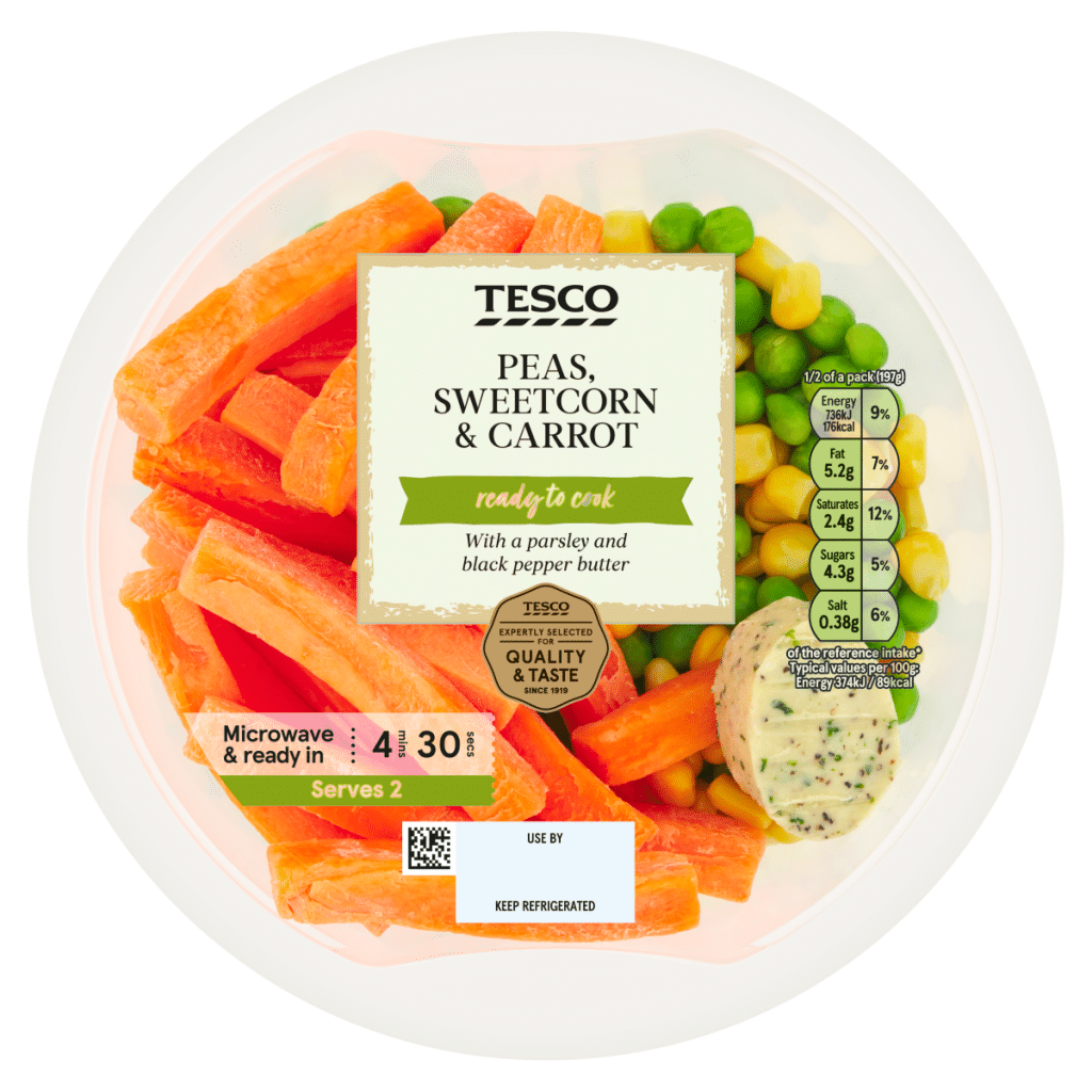 Tesco Peas, Sweetcorn & Carrot