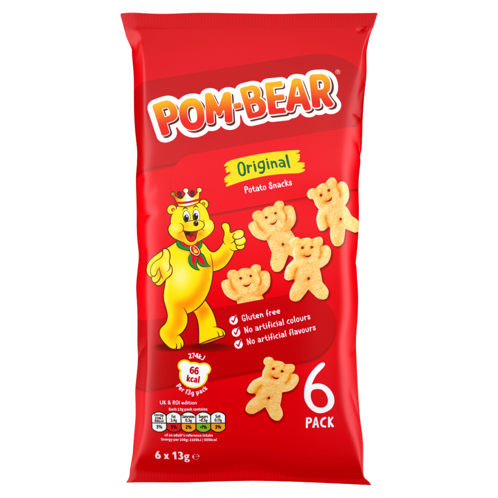 Pom-Bear Original Potato Snacks 6 x 13g