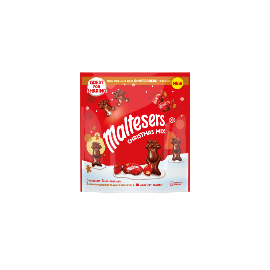 Maltesers Milk Chocolate & Gingerbread Christmas Pouch 240g
