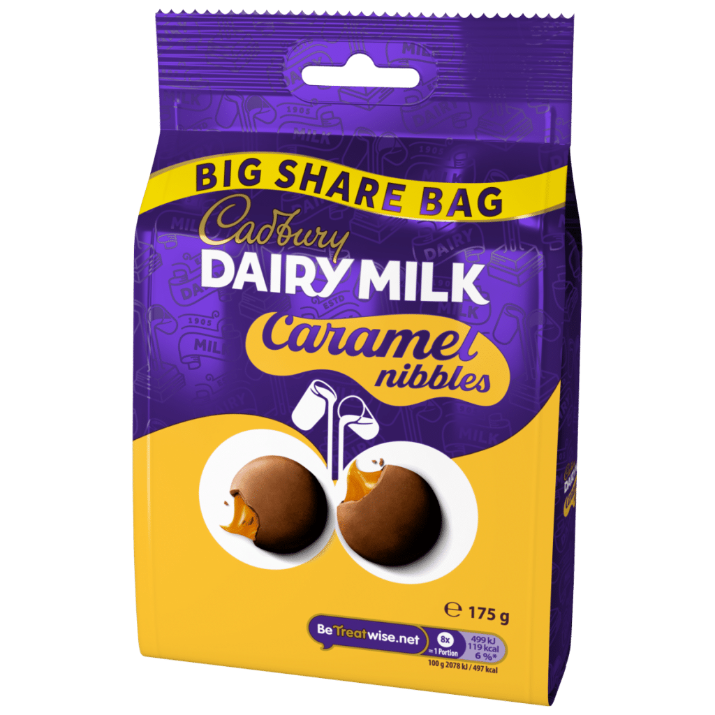Cadbury Dairy Milk Caramel Nibbles Chocolate Sharing Bag 175 g