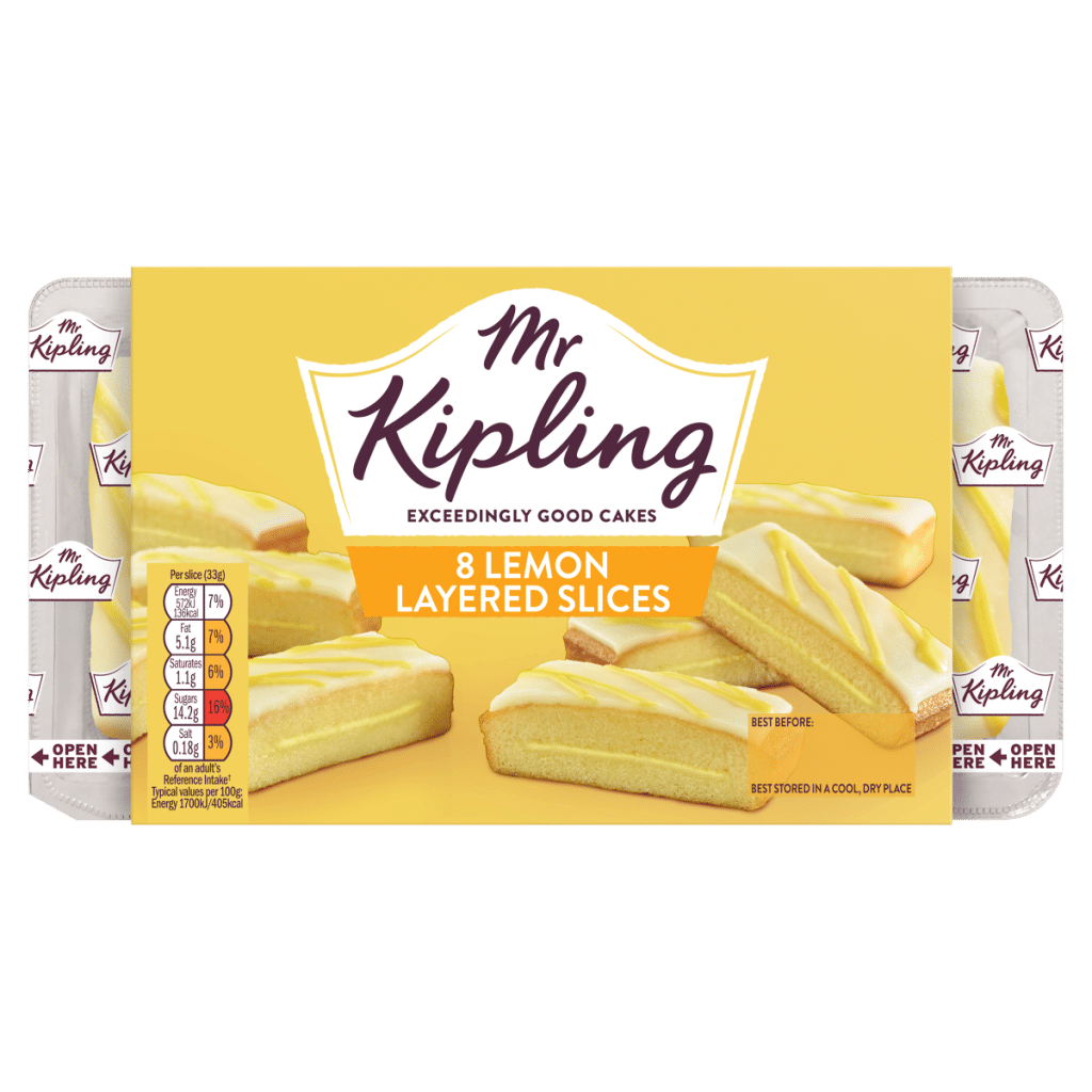 Mr Kipling 8 Lemon Layered Slices