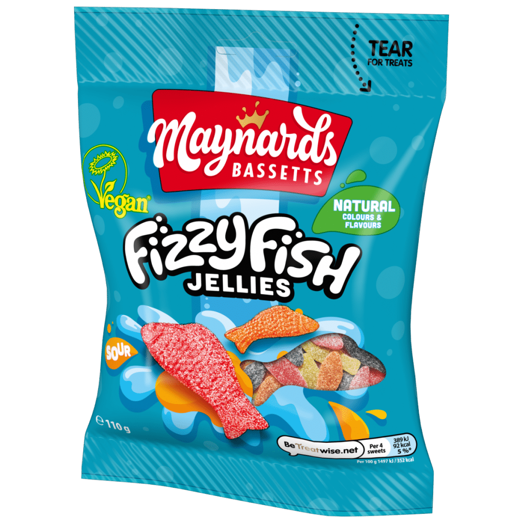 Maynards Bassetts Fizzy Fish Jelly 110g