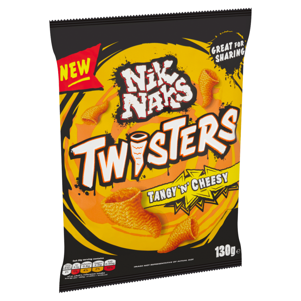 Nik Naks Twisters Tangy ‘N’ Cheesy 130g