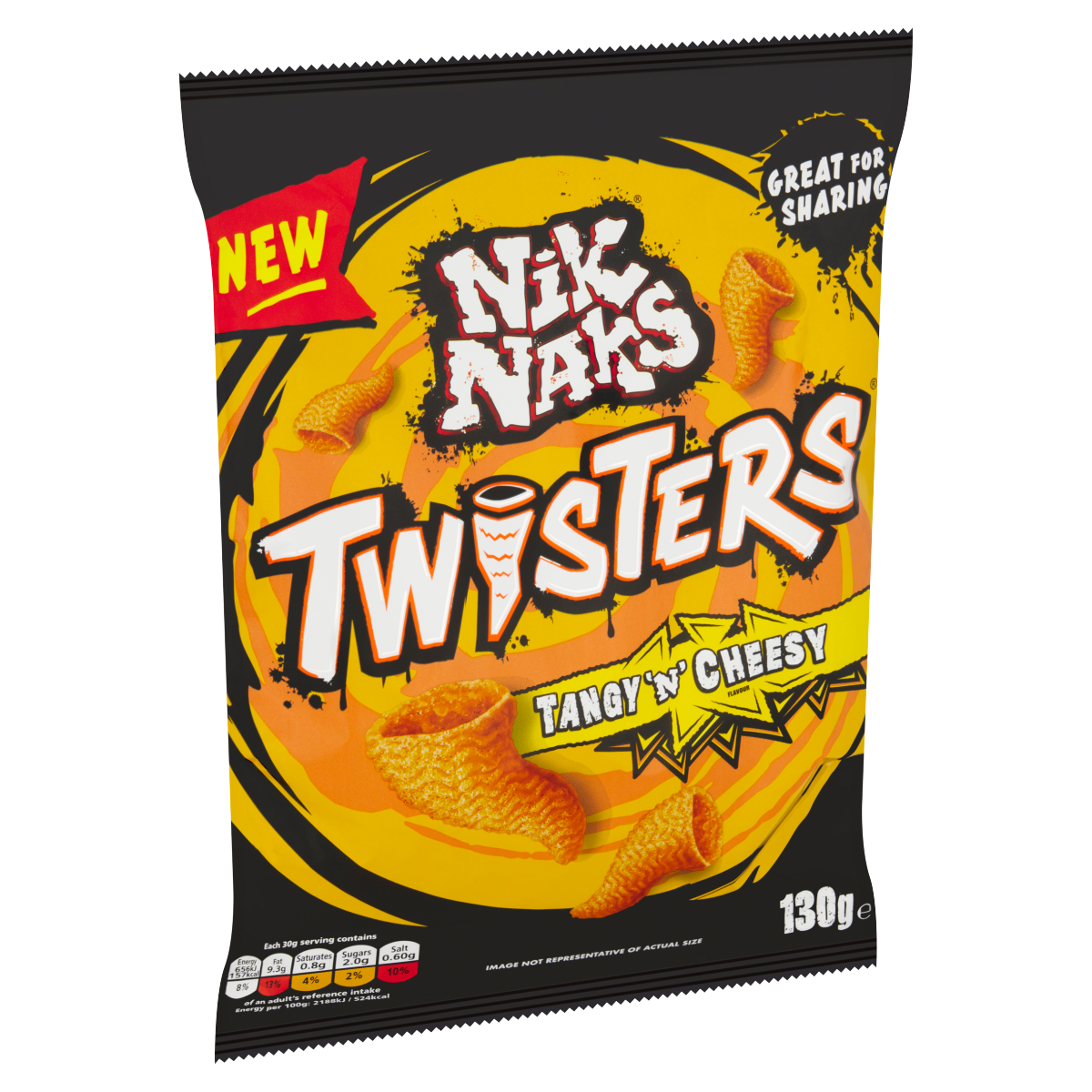 Nik Naks Twisters Tangy ‘N’ Cheesy 130g