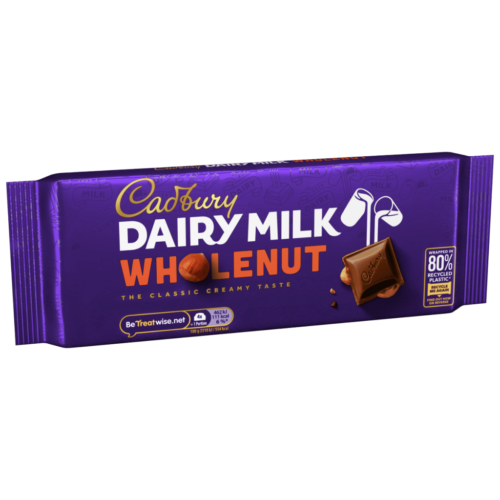 Cadbury Dairy Milk Wholenut Chocolate Bar 180 g