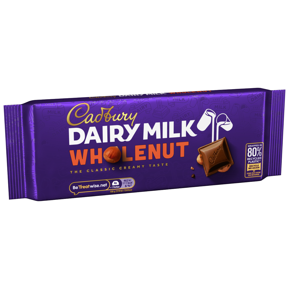 Cadbury Dairy Milk Wholenut Chocolate Bar 180 g