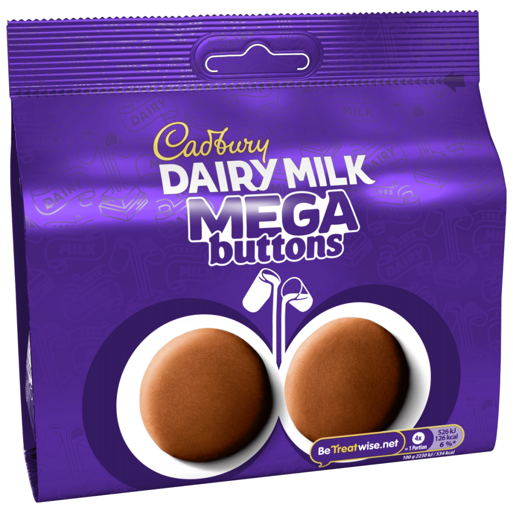 Cadbury Dairy Milk Mega Buttons Chocolate Large Sharing Bag 192 g