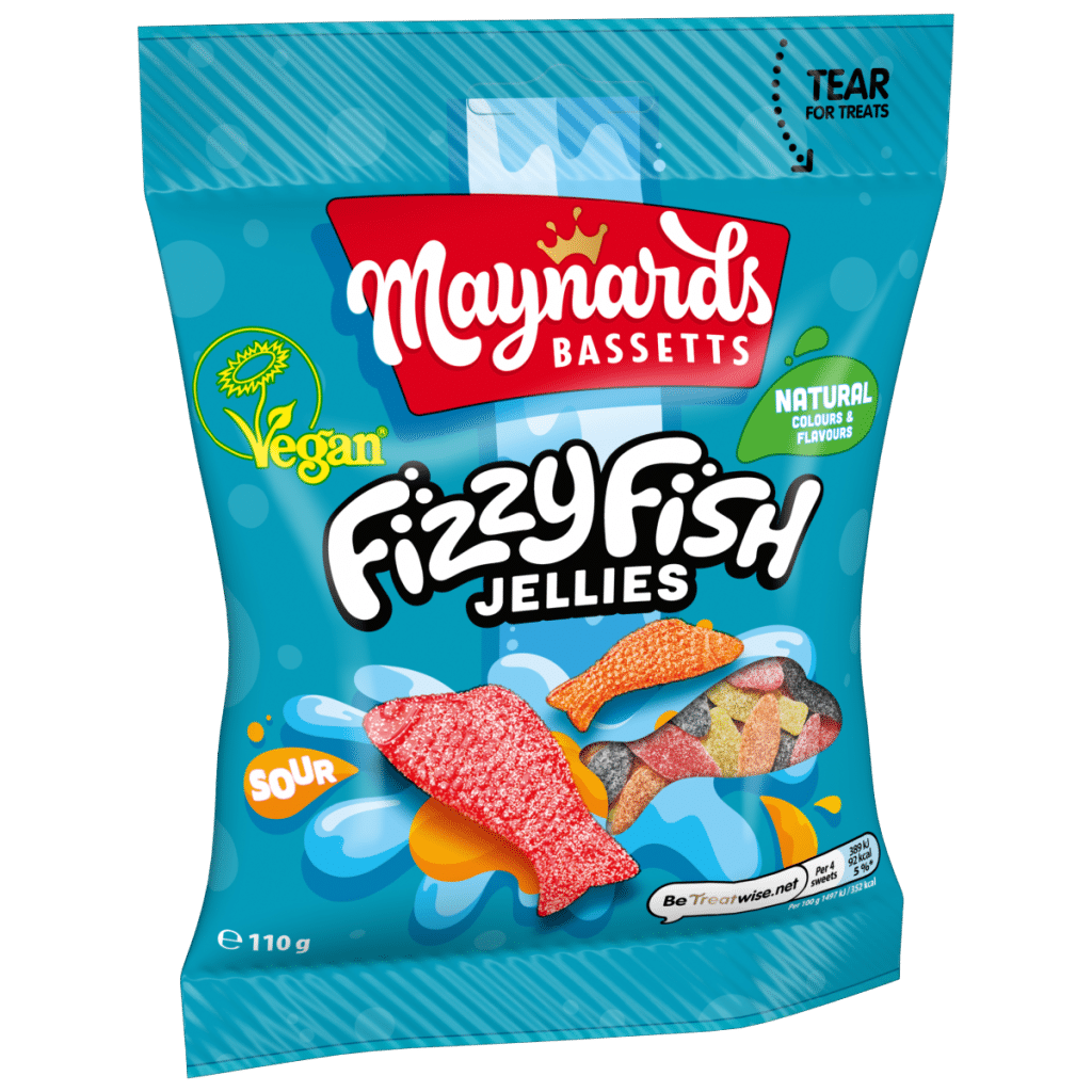 Maynards Bassetts Fizzy Fish Jelly 110g