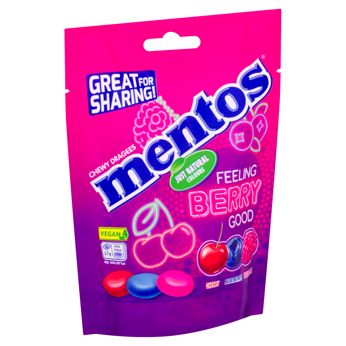 Mentos Chewy Dragees Feeling Berry Good 140g