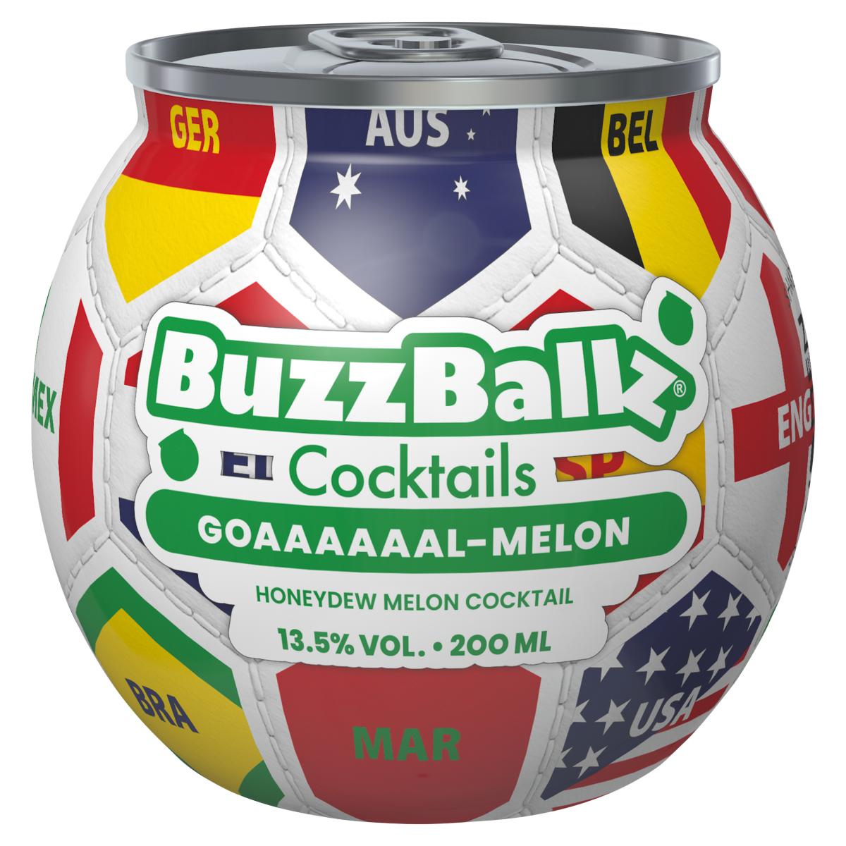 BuzzBallz Cocktails Goaaaaal-Melon 200ml