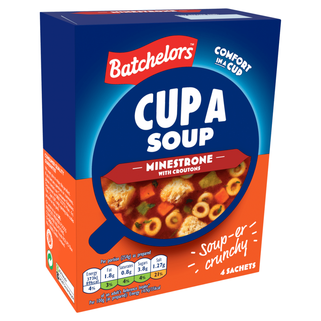 Batchelors Cup a Soup 4 Minestrone with Croutons Sachets 94g