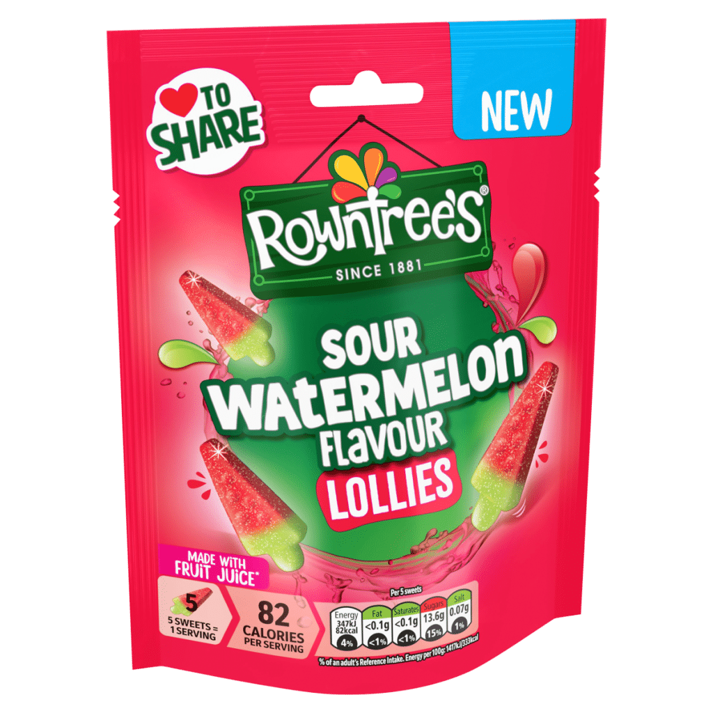 Rowntree’s Sour Watermelon Flavour Lollies 130g