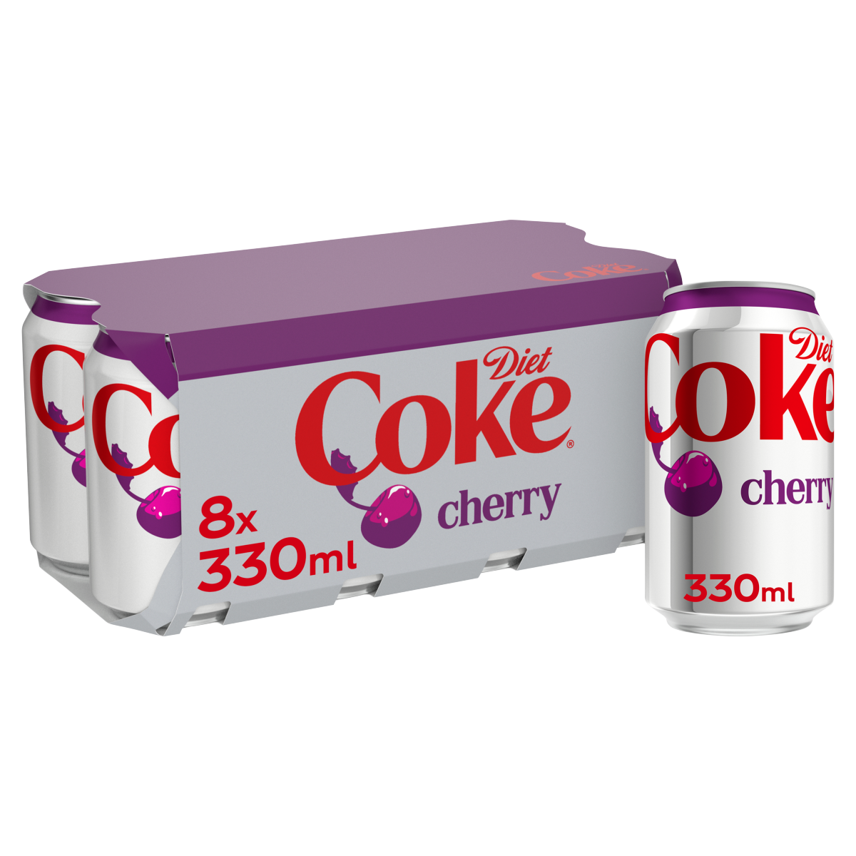 Diet Coke Cherry Cola 8 x 330ml Cans