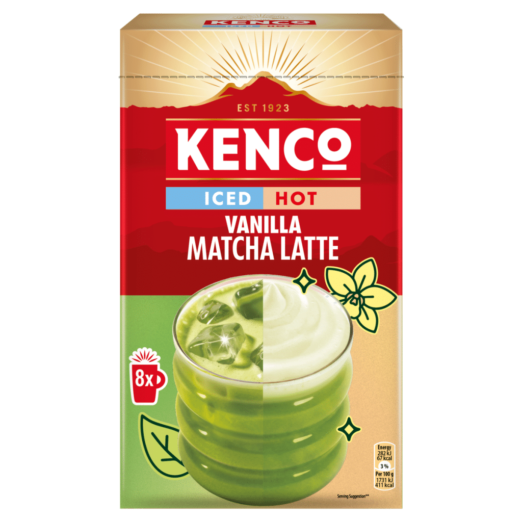 Kenco Iced Hot Vanilla Matcha Latte 8 x 18.2g (145.6g)