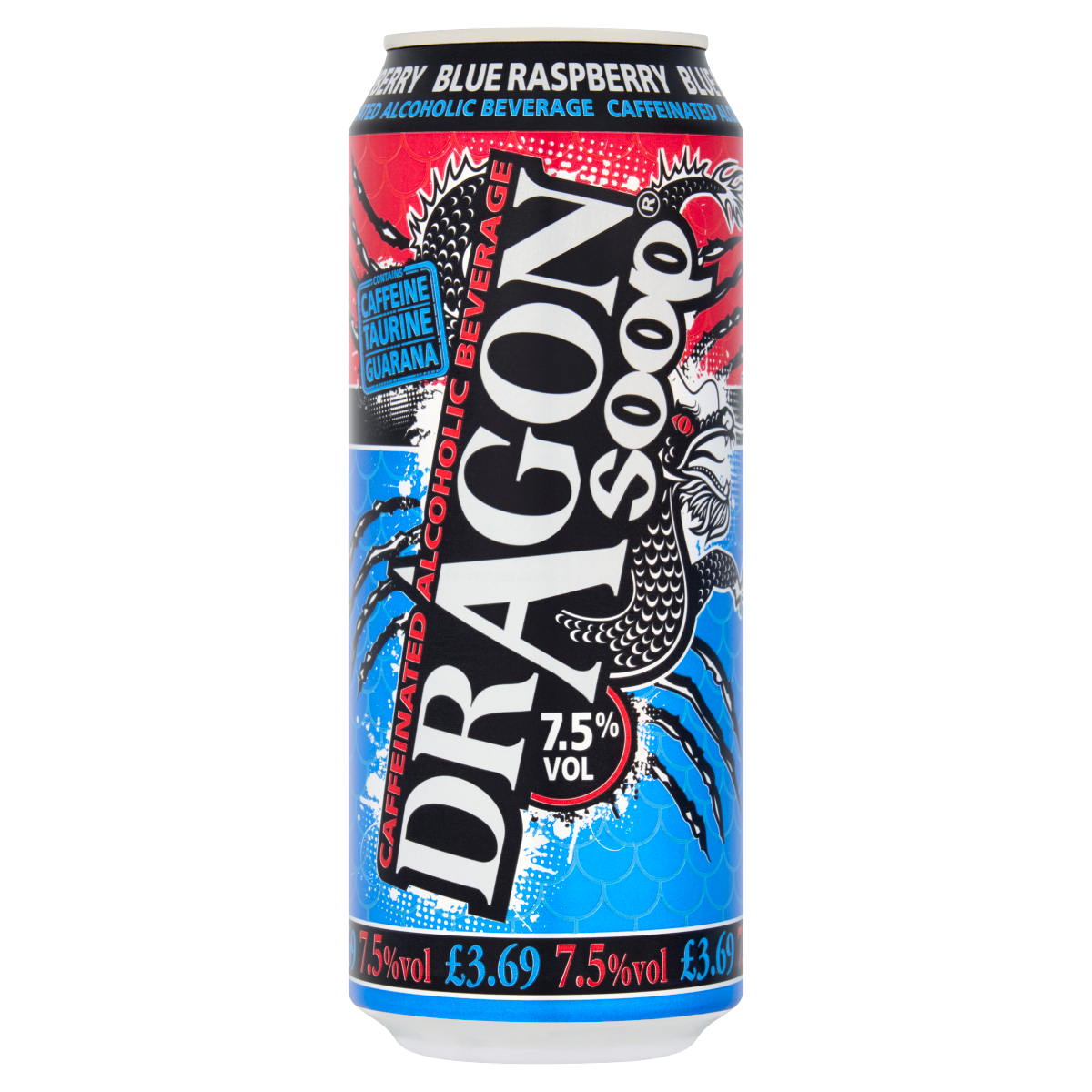 Dragon Soop Blue Raspberry Caffeinated Alcoholic Beverage 500ml