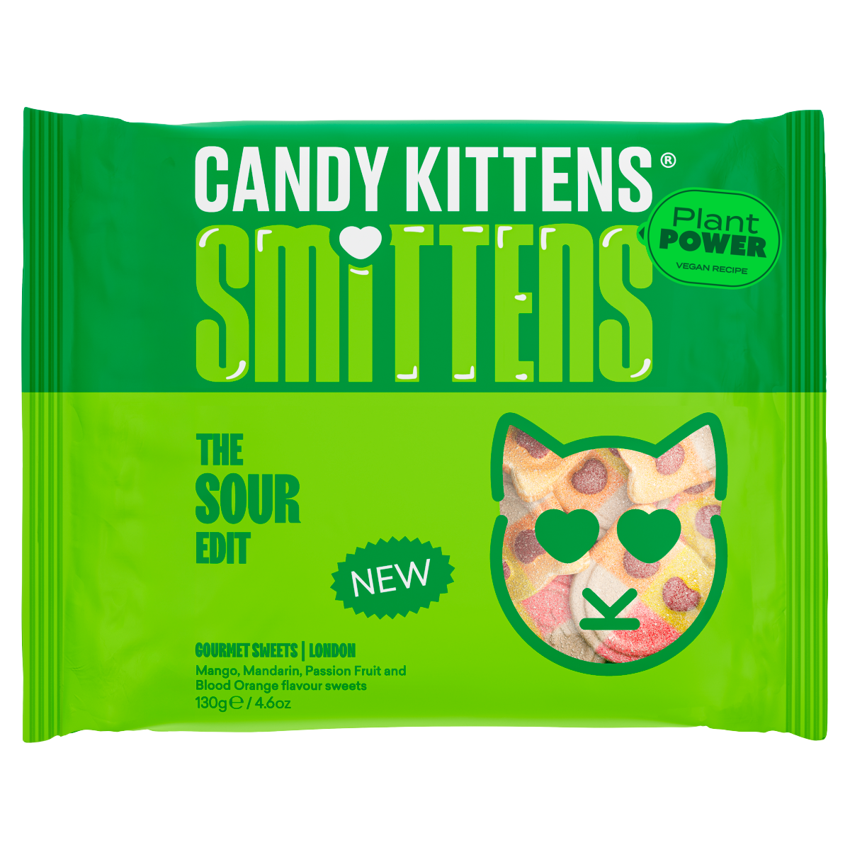 Candy Kittens Smittens the Sour Edit Gourmet Sweets 130g