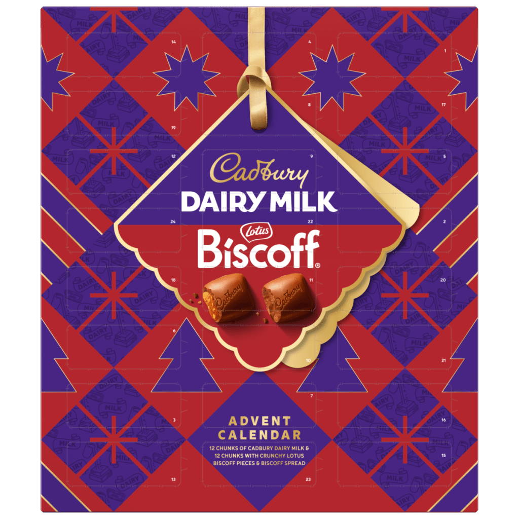 Cadbury Dairy Milk Biscoff Chocolate Christmas Advent Calendar 236 g