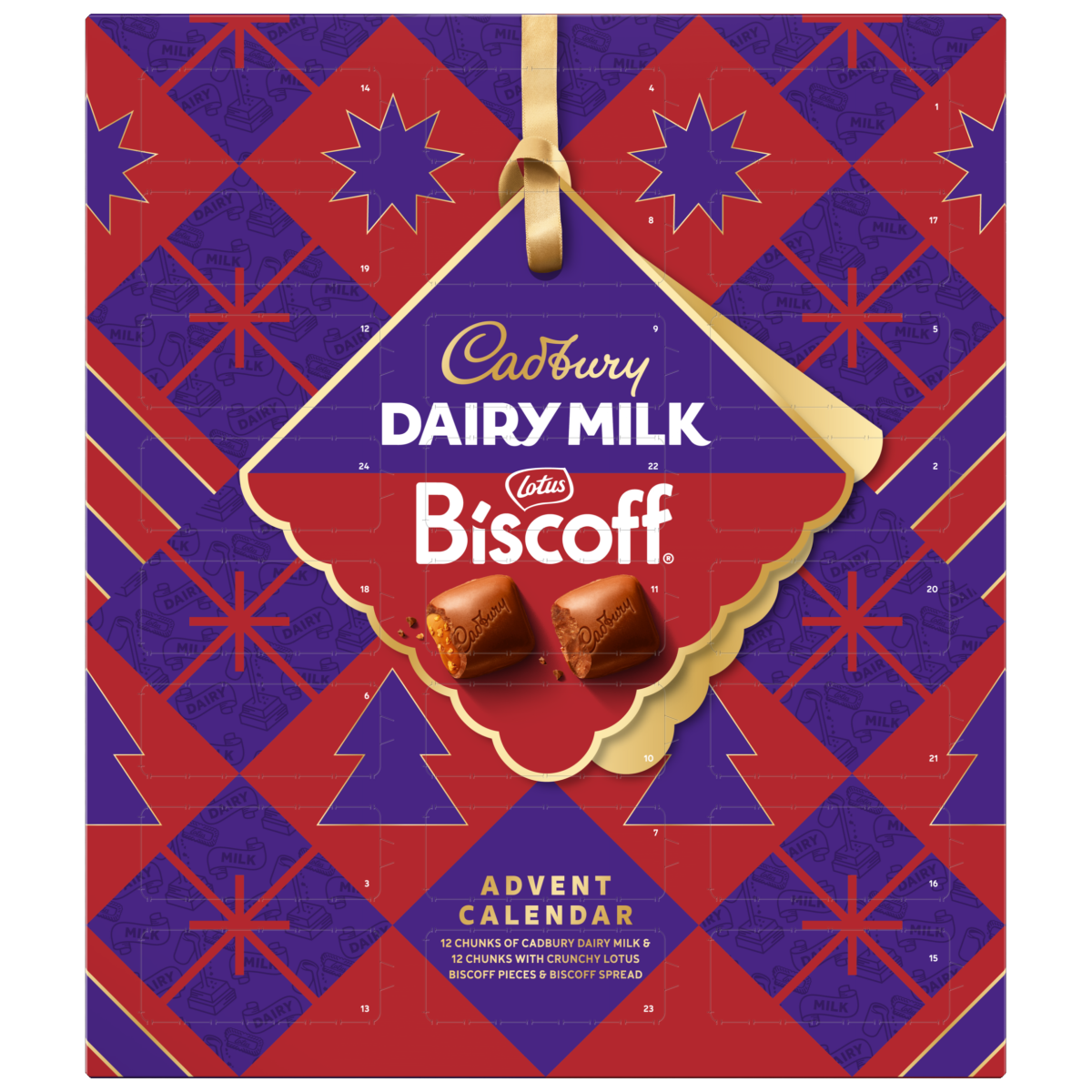 Cadbury Dairy Milk Biscoff Chocolate Christmas Advent Calendar 236 g