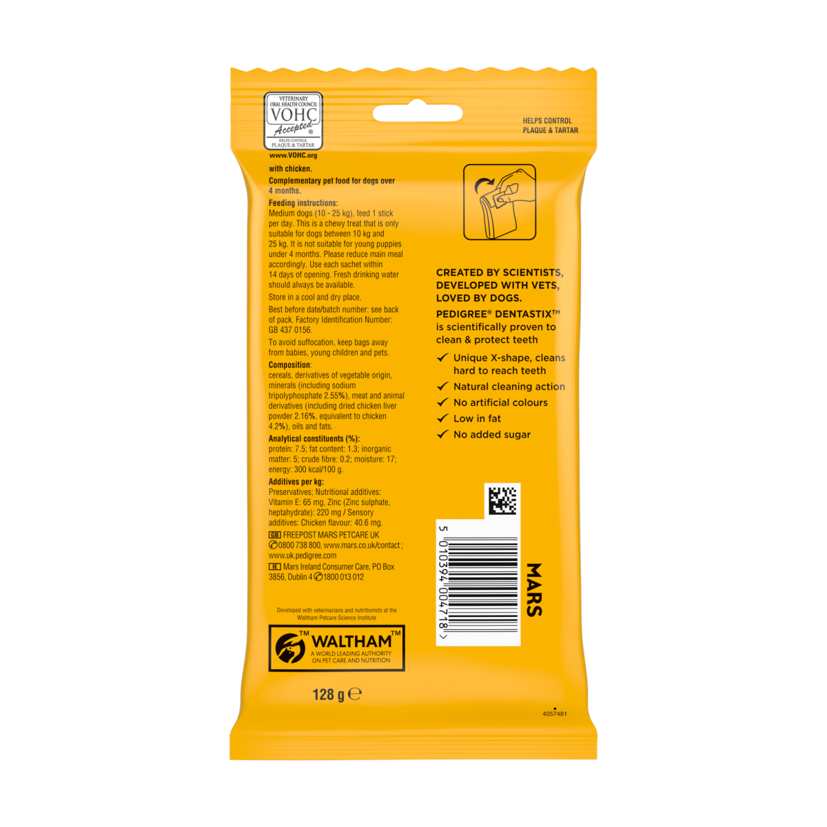 PEDIGREE DENTASTIX Daily Dental Chews Medium Dog Treats 5 Sticks