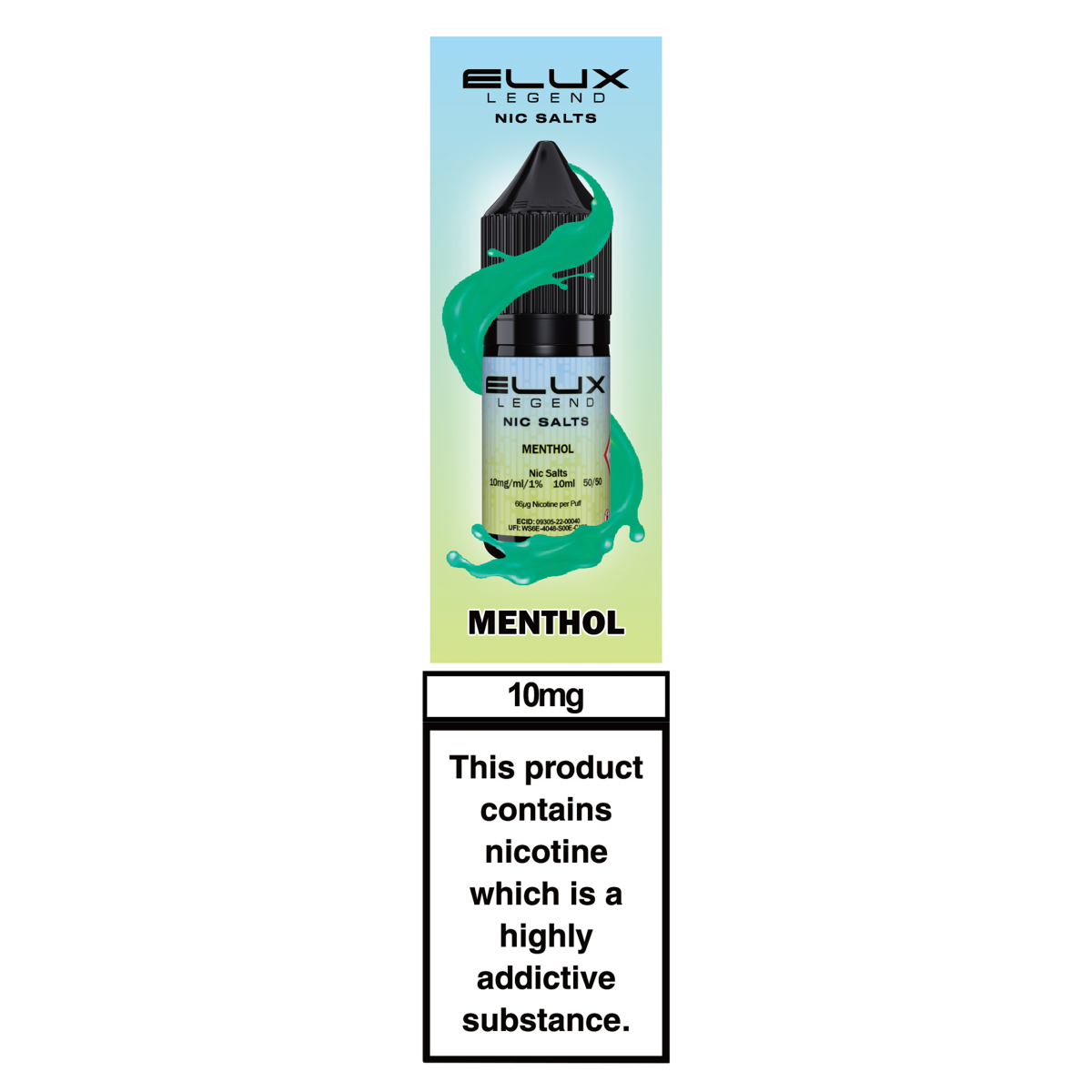 Elux Legend Nic Salts Menthol 10mg