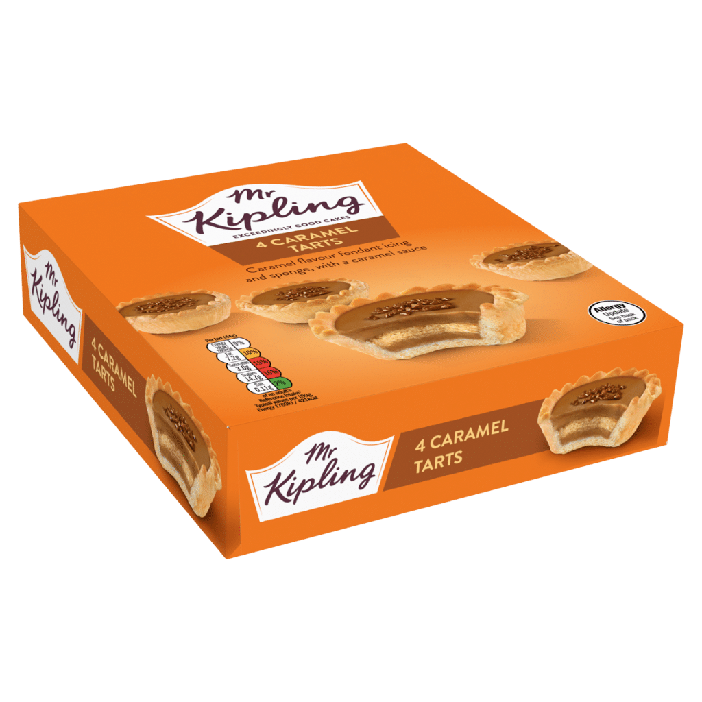 Mr Kipling 4 Caramel Tarts