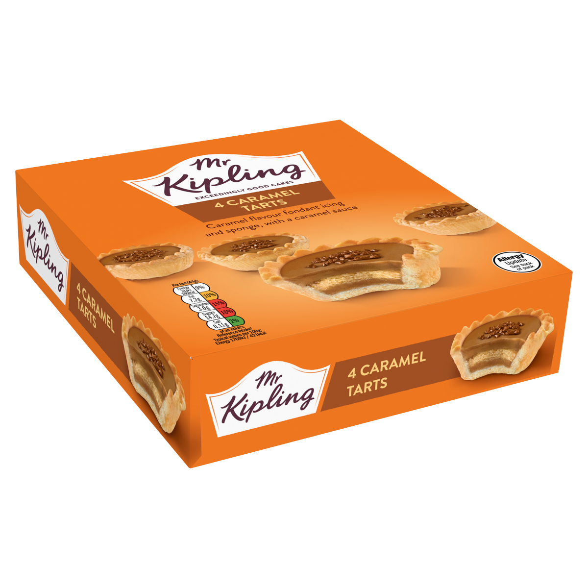 Mr Kipling 4 Caramel Tarts
