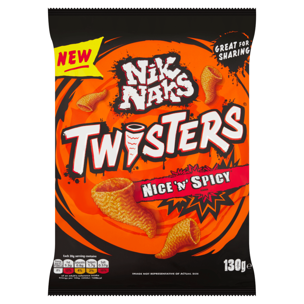 Nik Naks Twisters Nice ‘N’ Spicy 130g