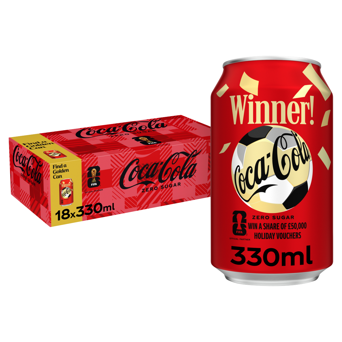 Coca-Cola Zero Sugar 18 x 330ml Cans