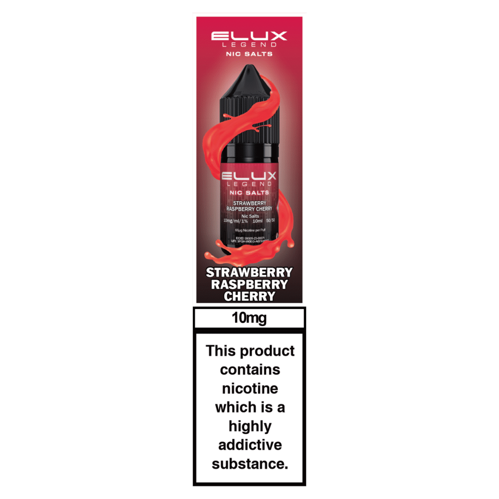 Elux Legend Nic Salts Strawberry Raspberry Cherry 10mg