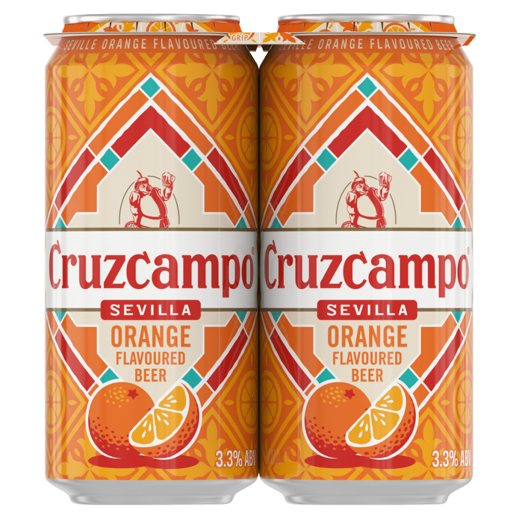 Cruzcampo Sevilla Orange Flavoured Beer 6 x 4 x 440ml Cans