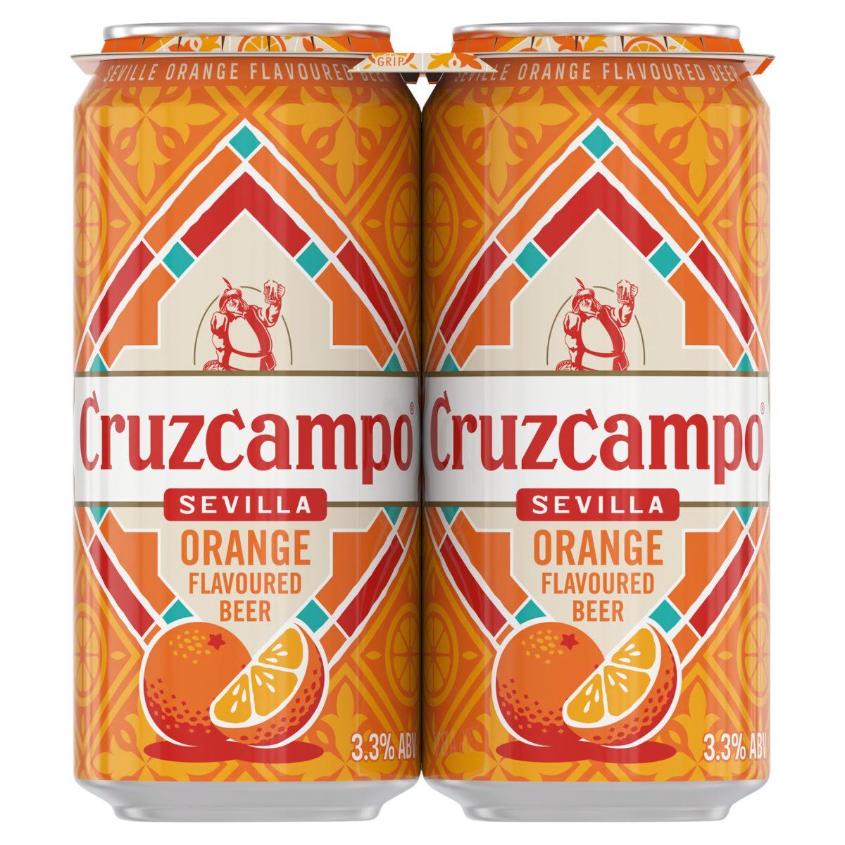Cruzcampo Sevilla Orange Flavoured Beer 6 x 4 x 440ml Cans