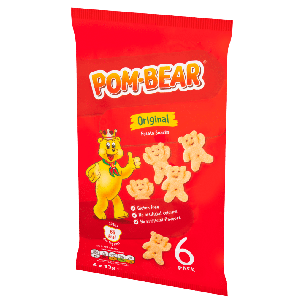 Pom-Bear Original Potato Snacks 6 x 13g