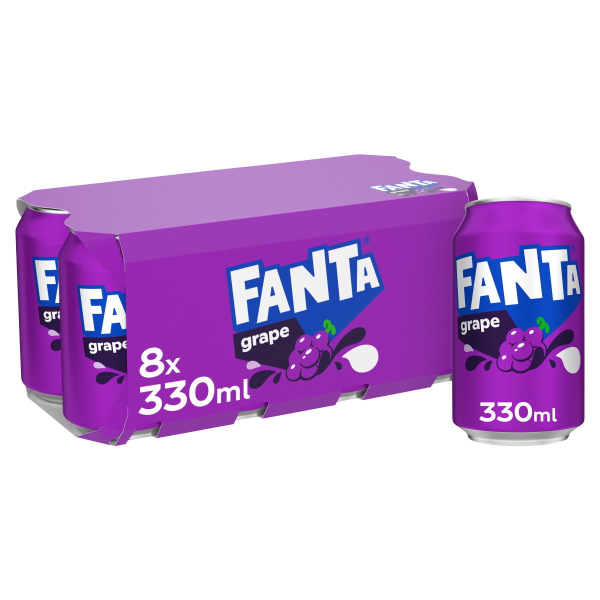 Fanta Grape 8 x 330ml Cans