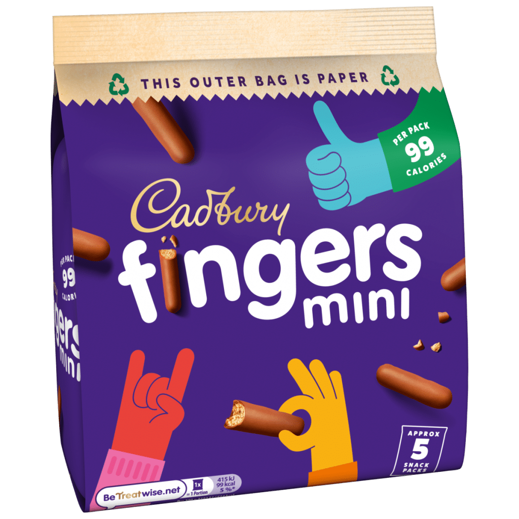 Cadbury Fingers Mini Milk Chocolate Biscuits Multipack 96.5 g