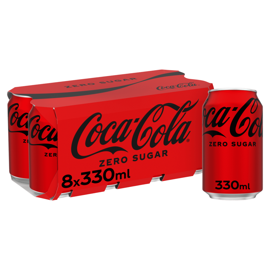 Coca-Cola Zero Sugar 8 x 330ml Cans