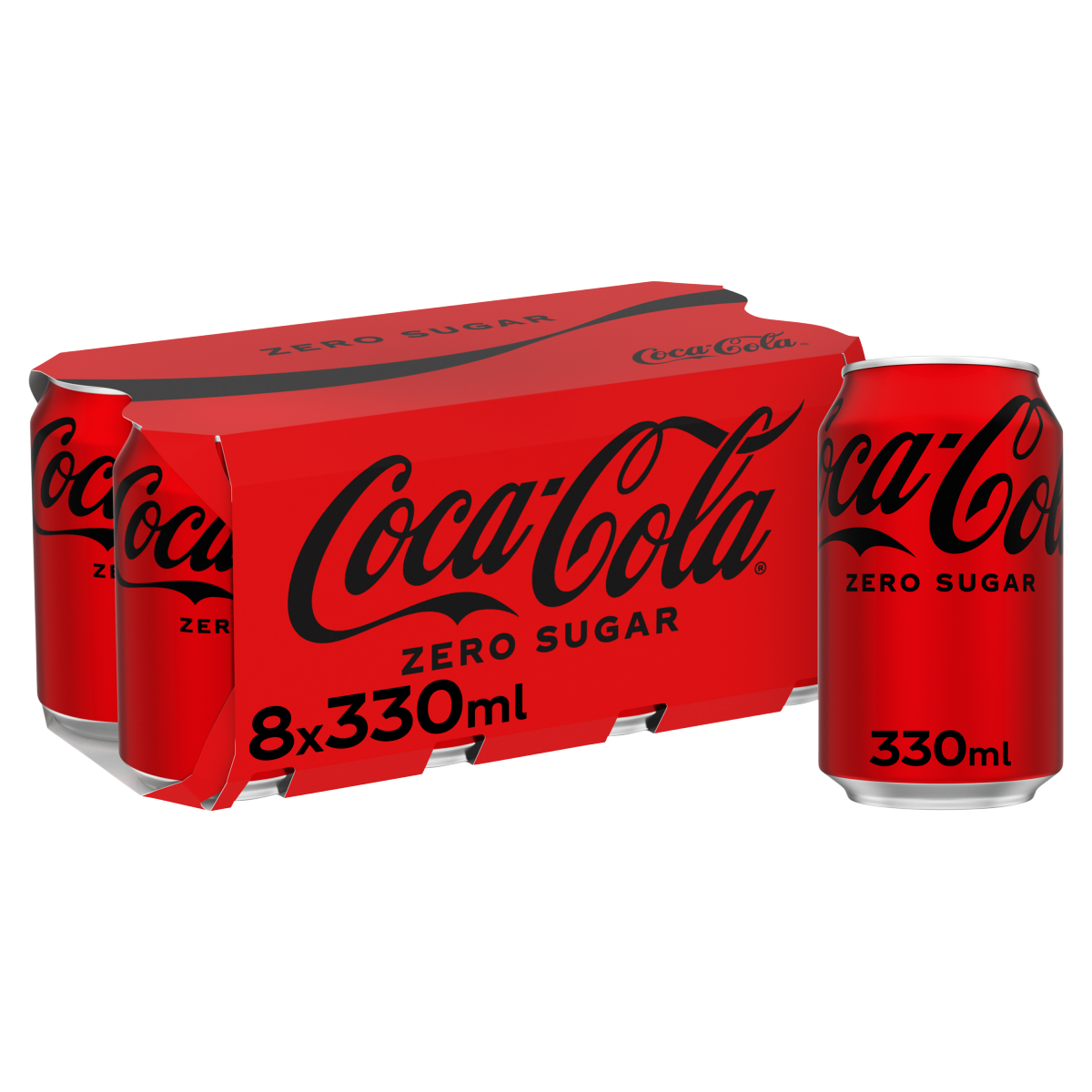 Coca-Cola Zero Sugar 8 x 330ml Cans