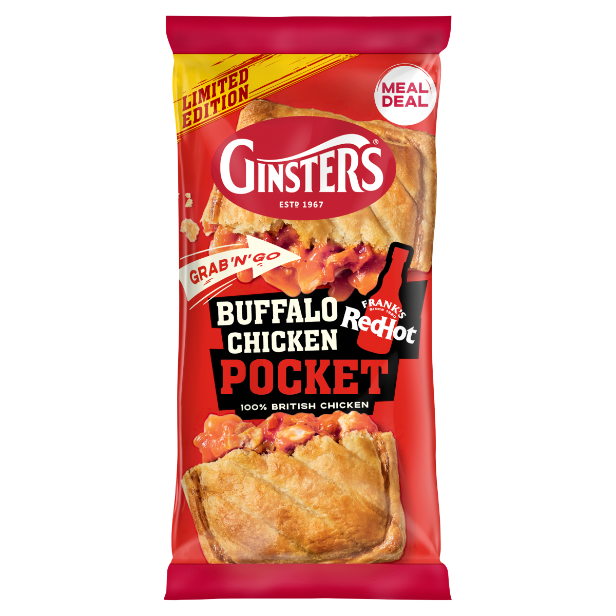 Ginsters Limited Edition Buffalo Chicken Pocket 100g