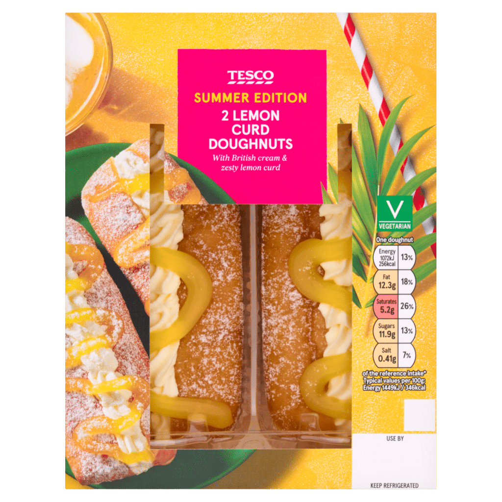 Tesco Summer Edition 2 Lemon Curd Doughnuts