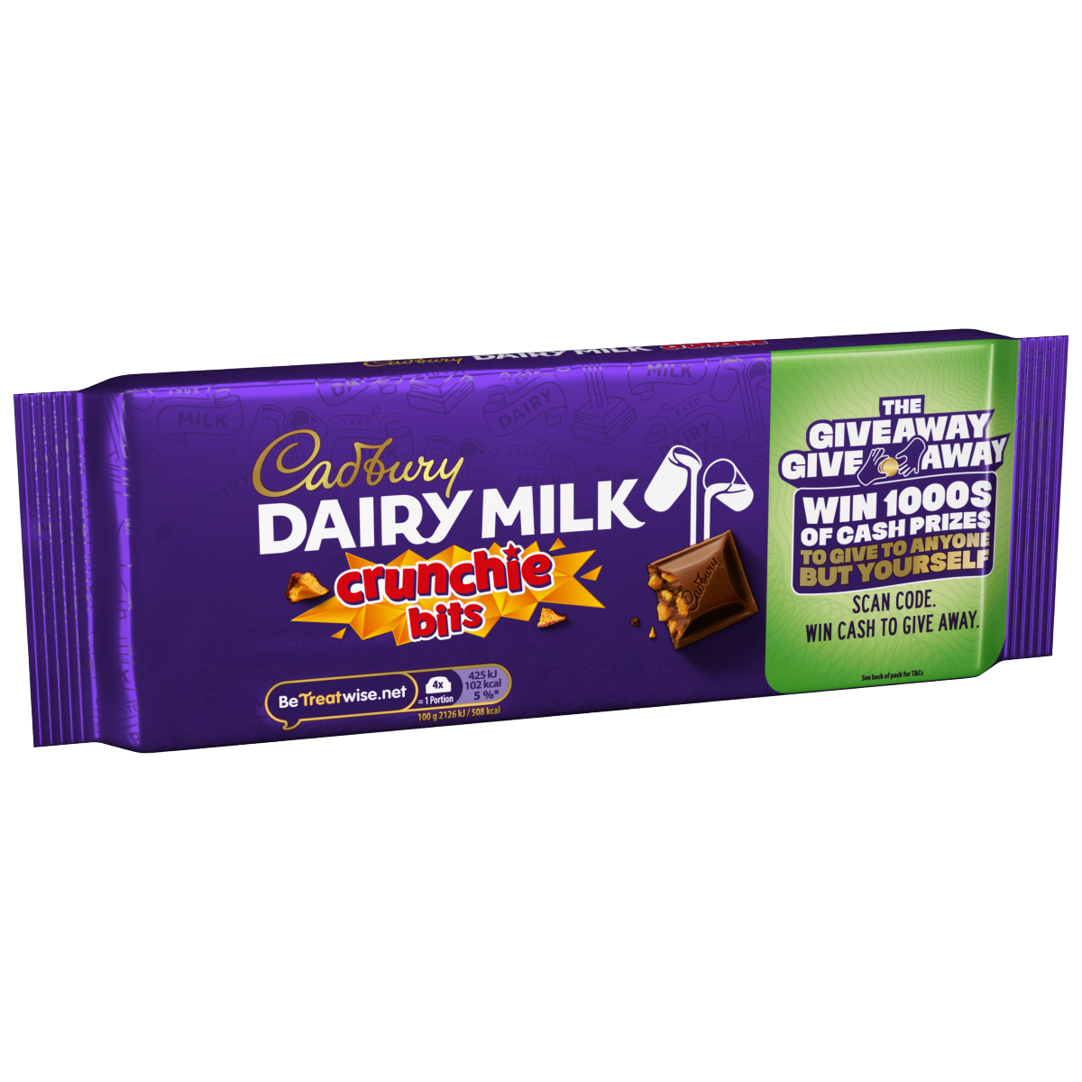Cadbury Dairy Milk Crunchie Bits Chocolate Bar 180g