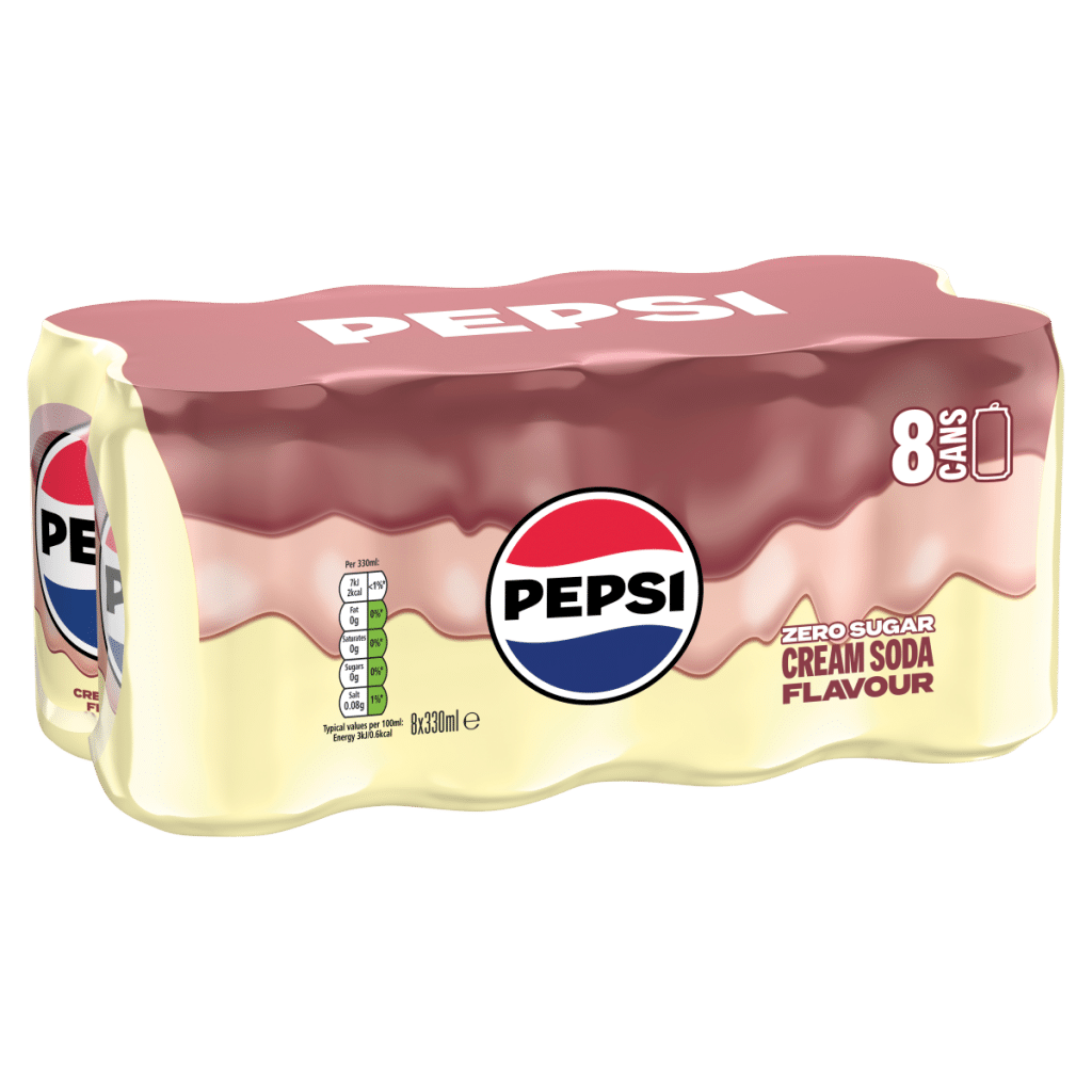 Pepsi Cream Soda Flavour 8 x 330ml