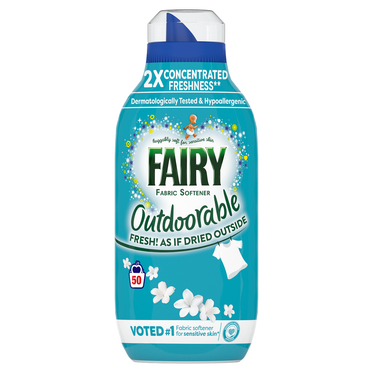 Fairy Outdoorable Fabric Softener, For Sensitive Skin,, 50 Washes