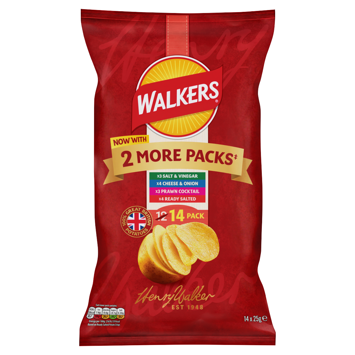 Walkers  14 x 25g