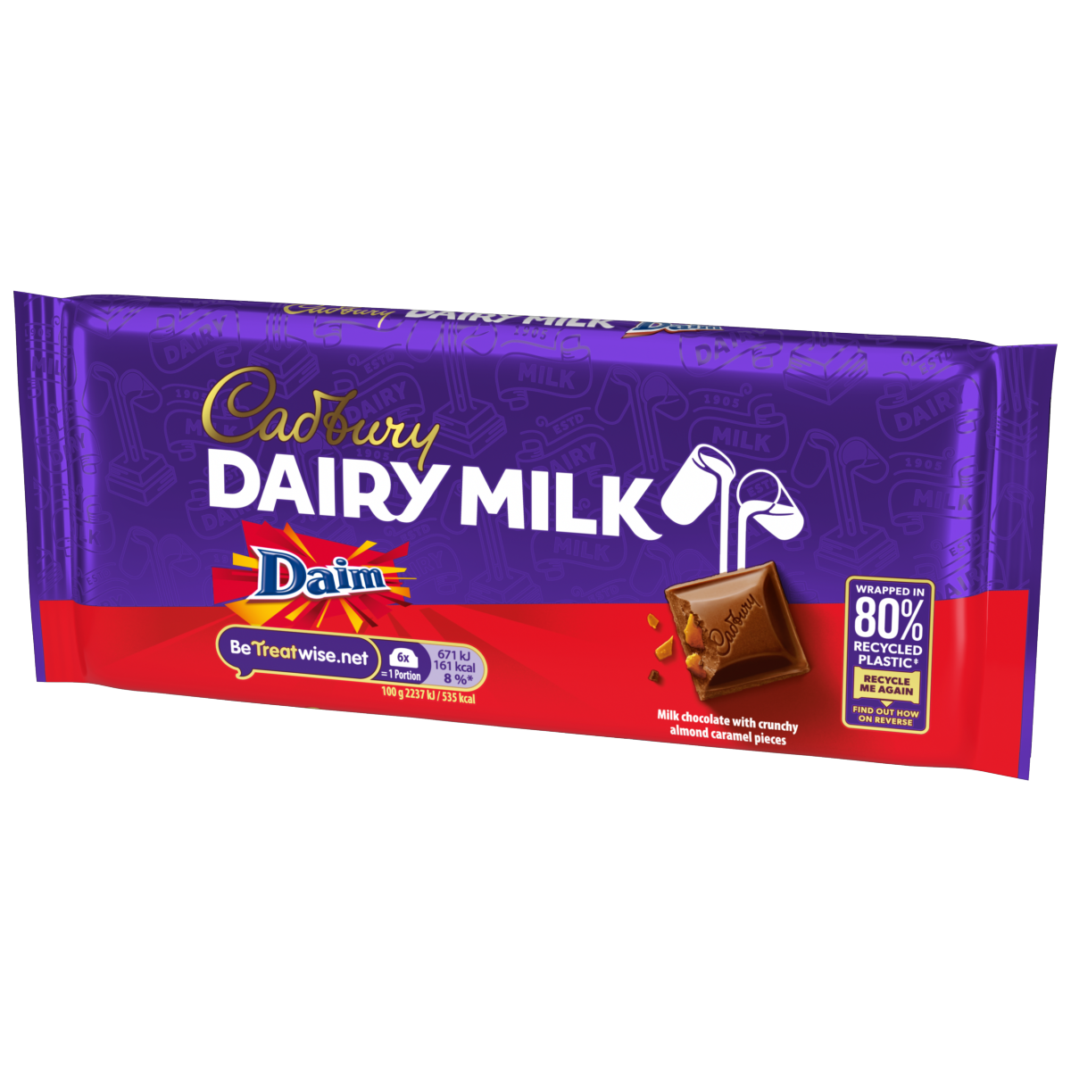 Cadbury Dairy Milk Daim Chocolate Bar 120 g