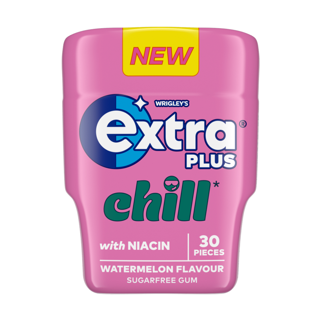 Extra Plus Chill Sugarfree Chewing Gum Bottle 30 Pieces
