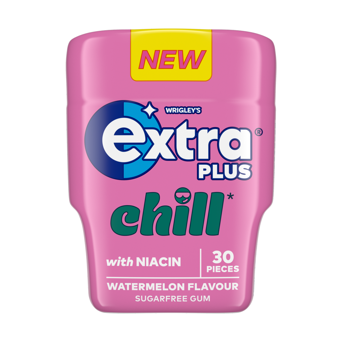 Extra Plus Chill Sugarfree Chewing Gum Bottle 30 Pieces